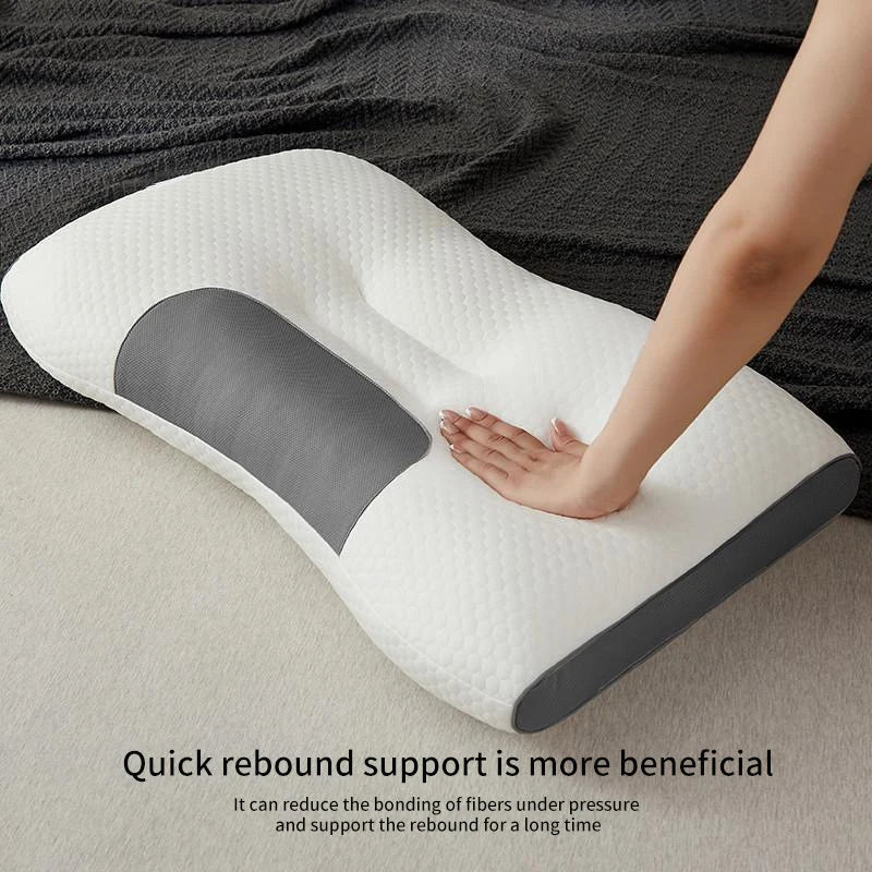 "Orthopedic Neck Pillow – Soybean Fiber SPA Massage for Better Sleep and Neck Protection"