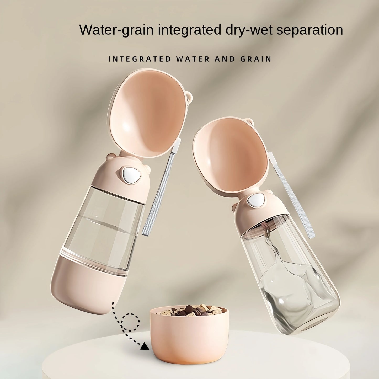 Space-Saving Pet Feeder & Water Cup – Ideal for Adventures!